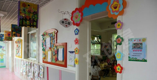 幼儿园卡通可爱门头装饰图片