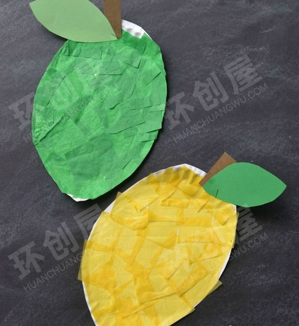 幼儿园美工区纸盘水果图片