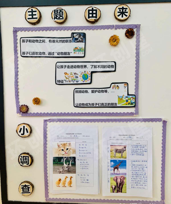 幼儿园墙面布置我的动物朋友主题图片