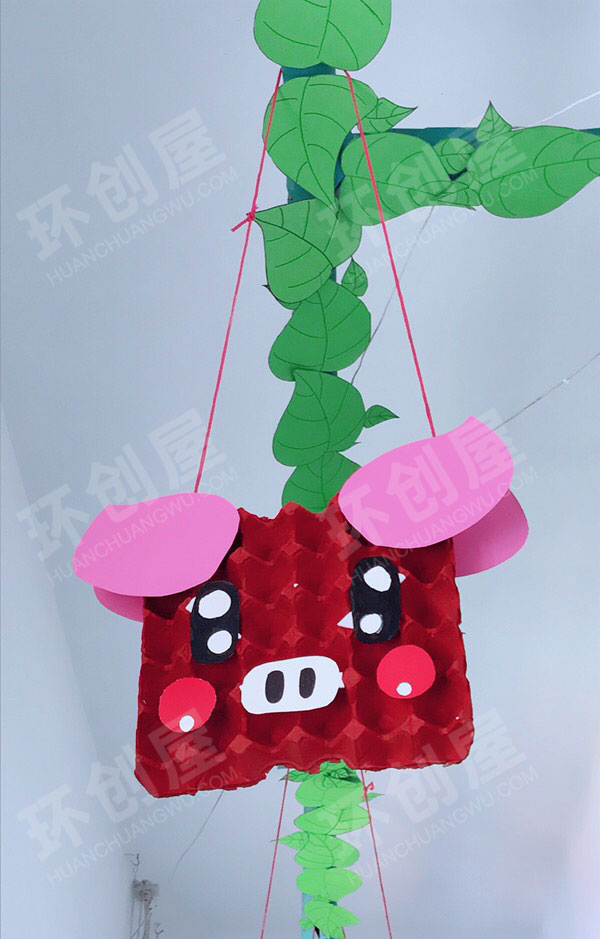 幼儿园鸡蛋壳作品吊饰图片