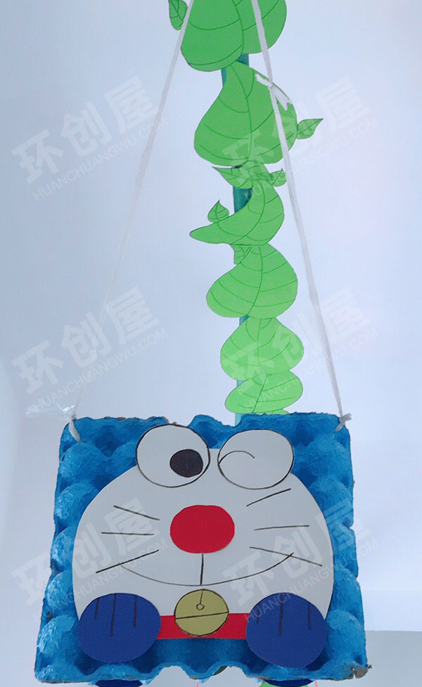 幼儿园鸡蛋壳作品吊饰图片