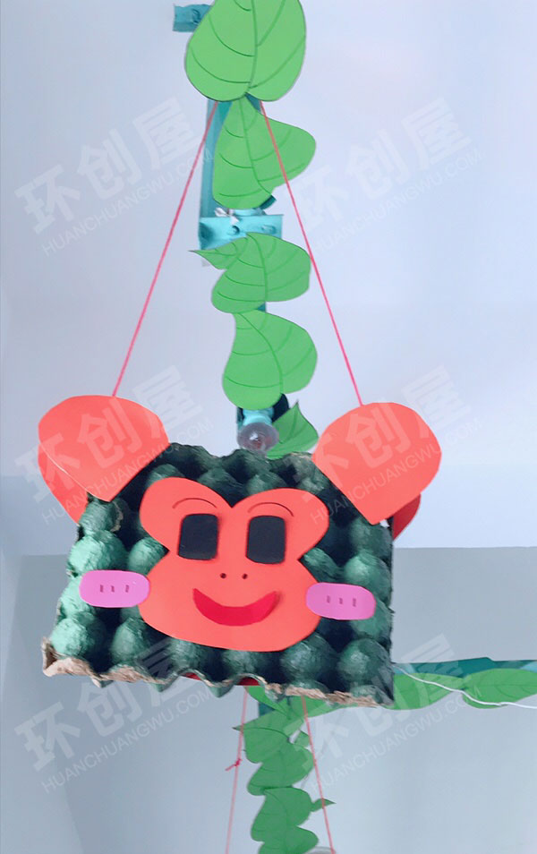 幼儿园鸡蛋壳作品吊饰图片