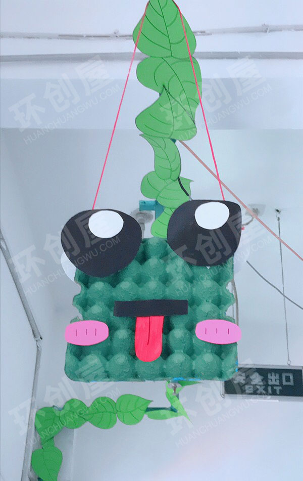 幼儿园鸡蛋壳作品吊饰图片