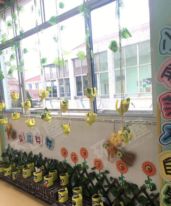 幼儿园走廊植物角小角落大自然图片