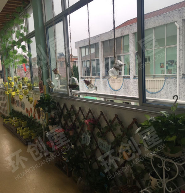 幼儿园走廊植物角小角落大自然图片