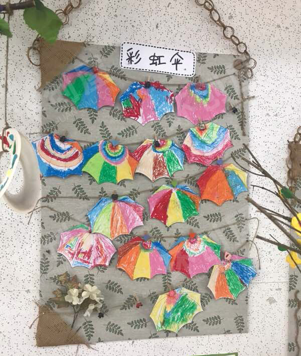幼儿园夏天真快乐作品展示图片