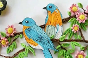 幼儿园衍纸的小世界作品展示图片9张