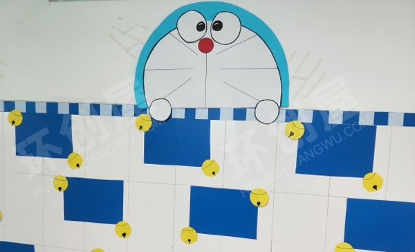 幼儿园卡通作品墙图片