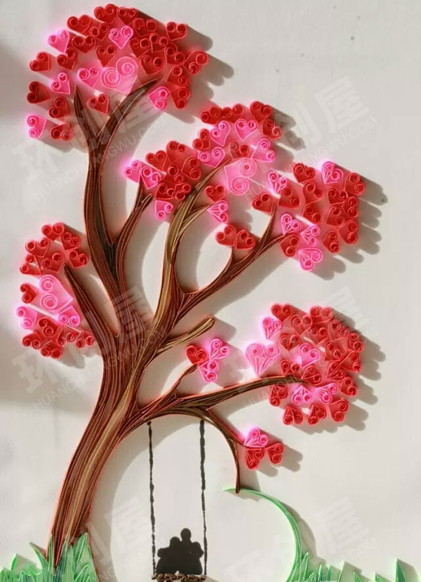 幼儿园衍纸的小世界作品展示图片