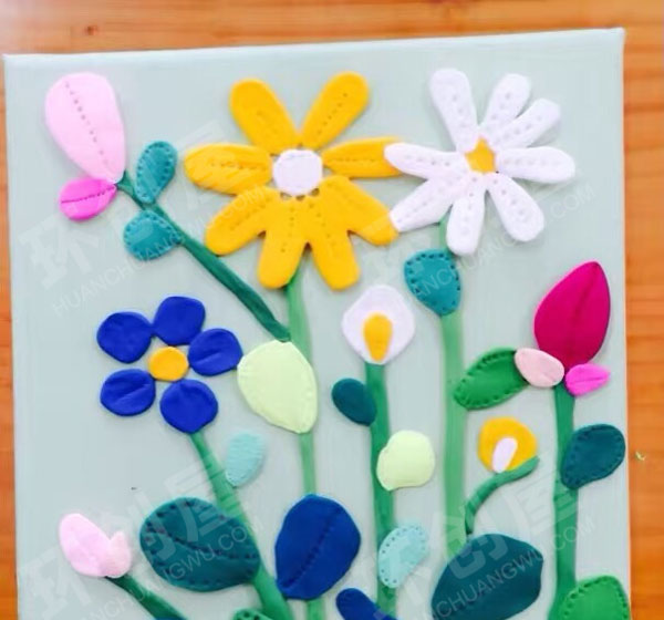 幼儿园超轻粘土装饰画作品展示图片