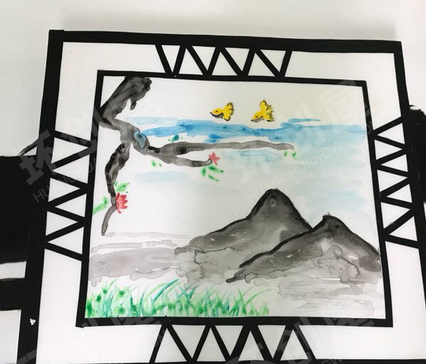 幼儿园水墨江南作品展示图片