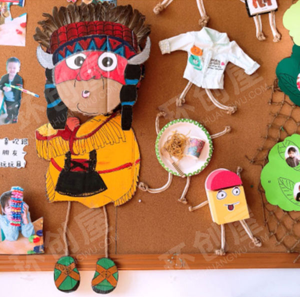 幼儿园东南亚部落风作品展示图片