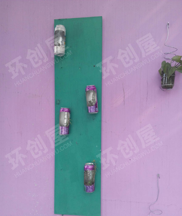 幼儿园户外活动废品利用制作摆件图片