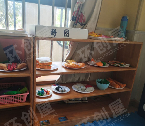 幼儿园角色区可以操作的娃娃家图片