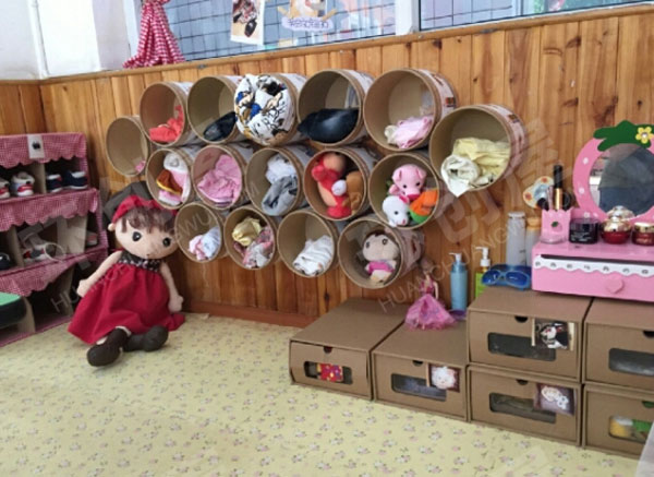 幼儿园角色区娃娃家各种设备摆放图片