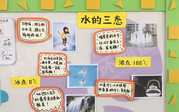 幼儿园有趣的水主题墙环创图片