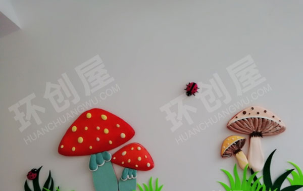 幼儿园卡通森林系墙饰图片