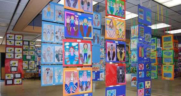 幼儿园超酷美术作品展吊饰图片