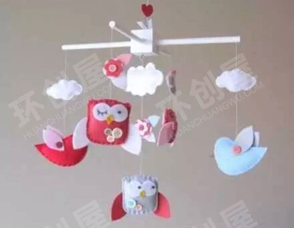 幼儿园不织布小动物吊饰图片