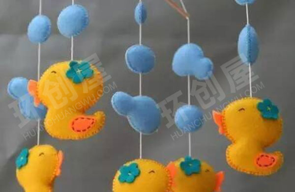 幼儿园不织布小动物吊饰图片