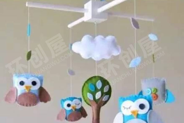 幼儿园不织布小动物吊饰图片