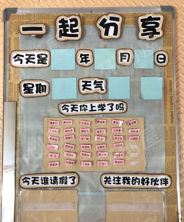 幼儿园家园联系栏晨谈板图片