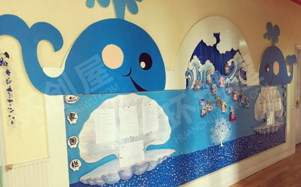 幼儿园环创地中海风格家园联系栏图片