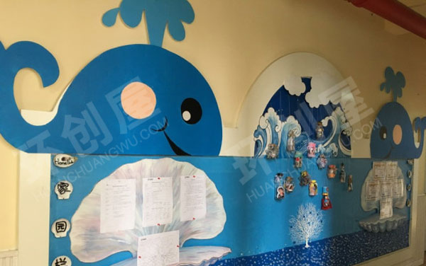 幼儿园环创地中海风格家园联系栏图片