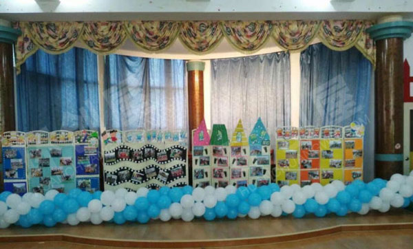 幼儿园毕业展板作品展示图片