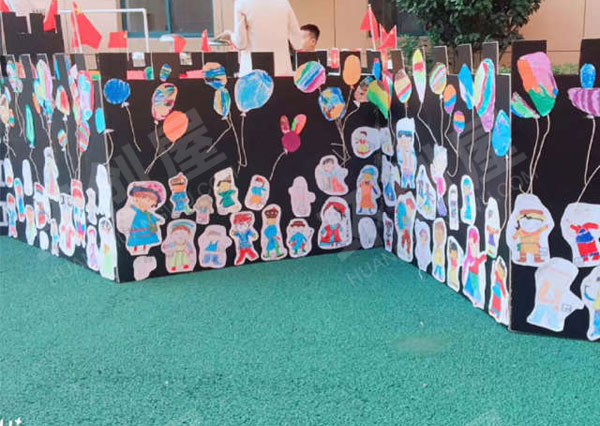 幼儿园国庆户外作品展环创图片