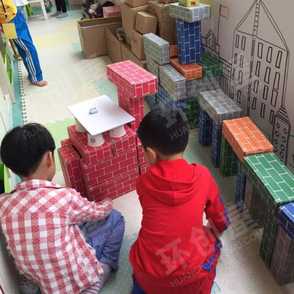 幼儿园建构区低结构材料图片