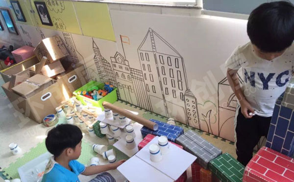 幼儿园建构区低结构材料图片