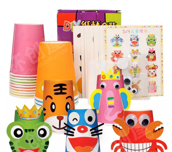 幼儿园美工区纸杯作品集图片