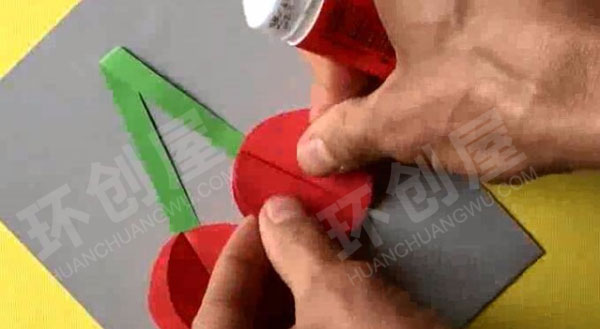 幼儿园美工区手工立体樱桃图片