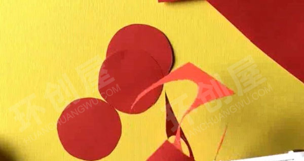 幼儿园美工区手工立体樱桃图片