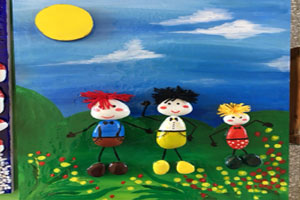 幼儿园美工区漂亮的自然物作品图片7张