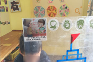 幼儿园科学区磁力乌龟赛跑图片3张