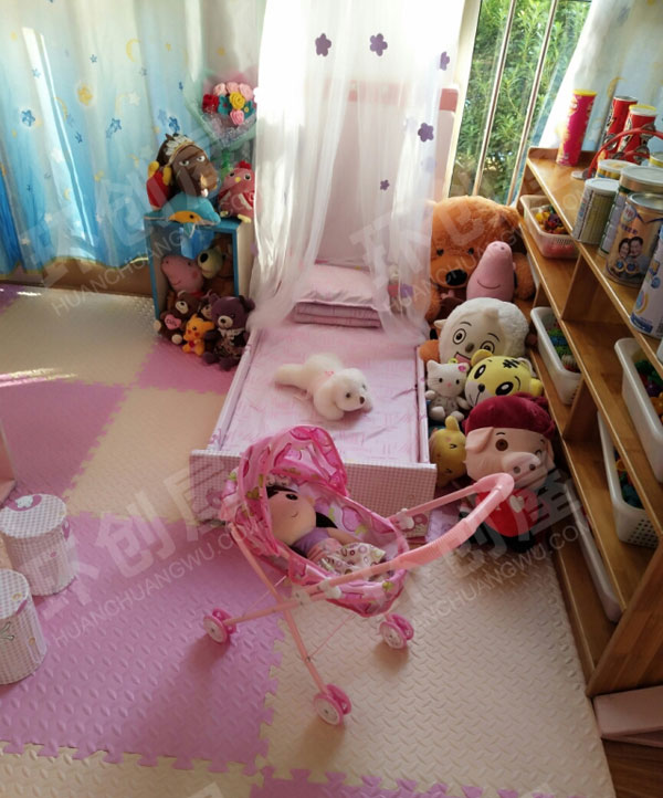 幼儿园角色游戏满满少女心的娃娃家图片