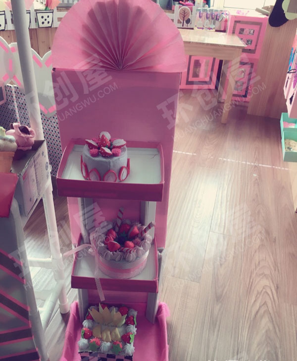 幼儿园角色区冰激凌蛋糕店图片