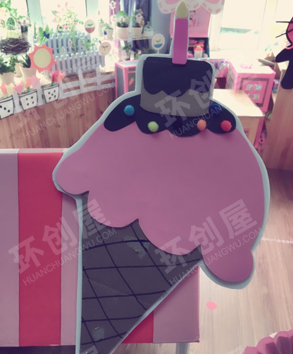幼儿园角色区冰激凌蛋糕店图片