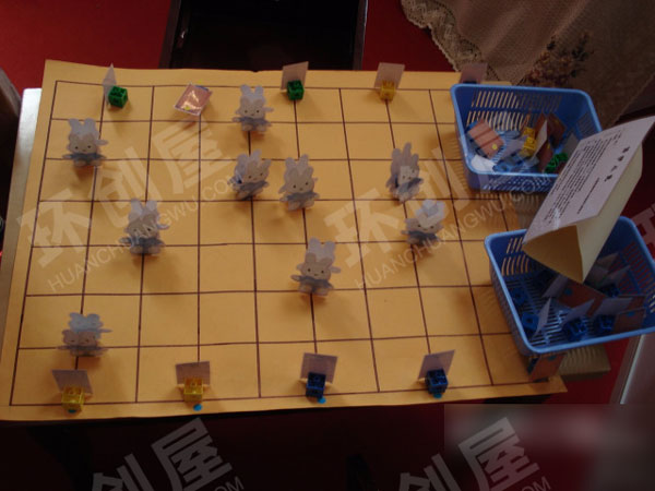 幼儿园益智区自制教玩具棋类游戏图片
