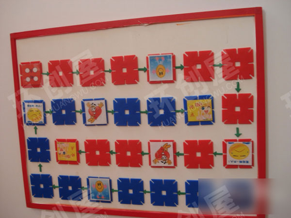 幼儿园益智区自制教玩具棋类游戏图片