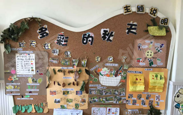 幼儿园多彩的秋天主题墙图片