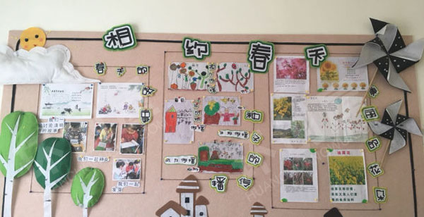 幼儿园手绘风格主题墙图片