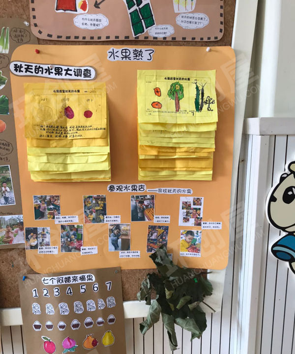 幼儿园多彩的秋天主题墙图片