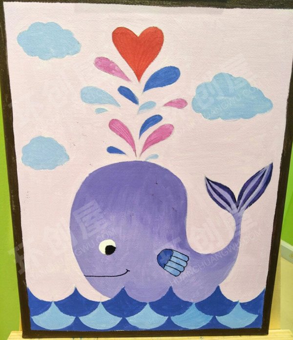 幼儿园好看的油画棒作品展示图片