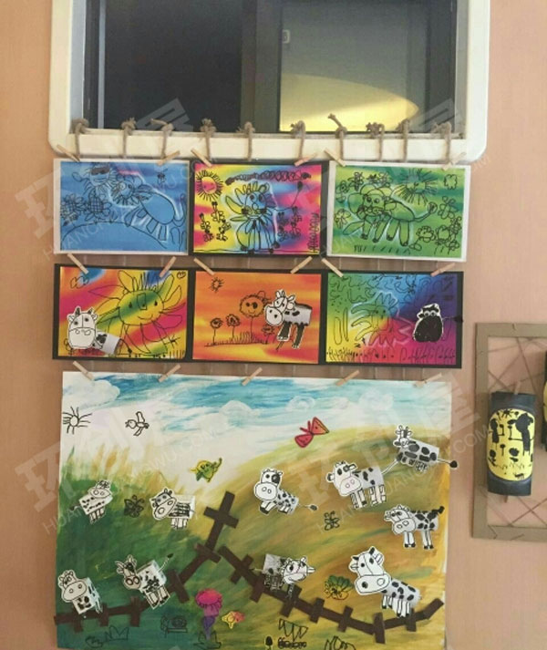幼儿园立体美术作品展示图片