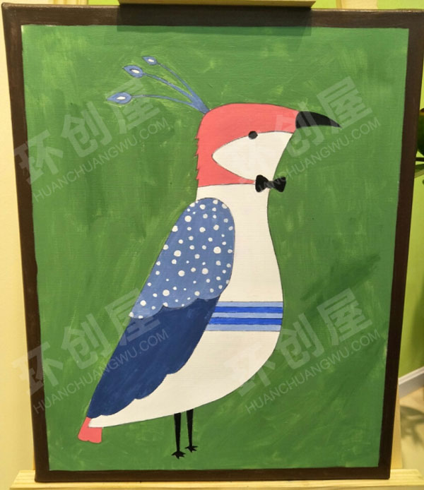 幼儿园好看的油画棒作品展示图片