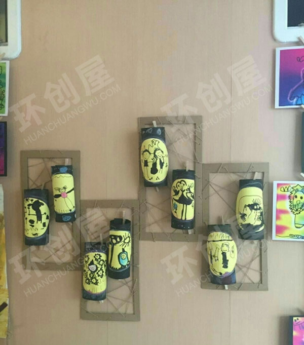 幼儿园立体美术作品展示图片