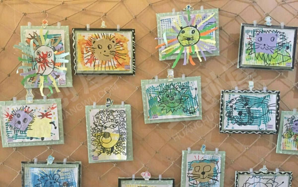 幼儿园立体美术作品展示图片